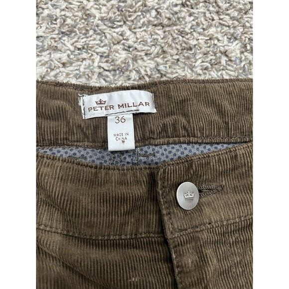 Peter Millar Pants Mens 36 Brown Soft‎ Corduroy Pants (1961) - Picture 4 of 12